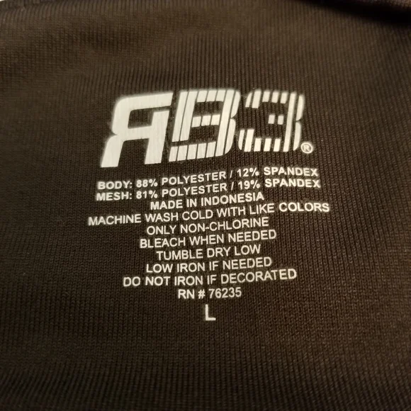 RB3 Racerback Sports Bra Ladies Size L Polyester/Spandex RN 76235 - Picture 4 of 5